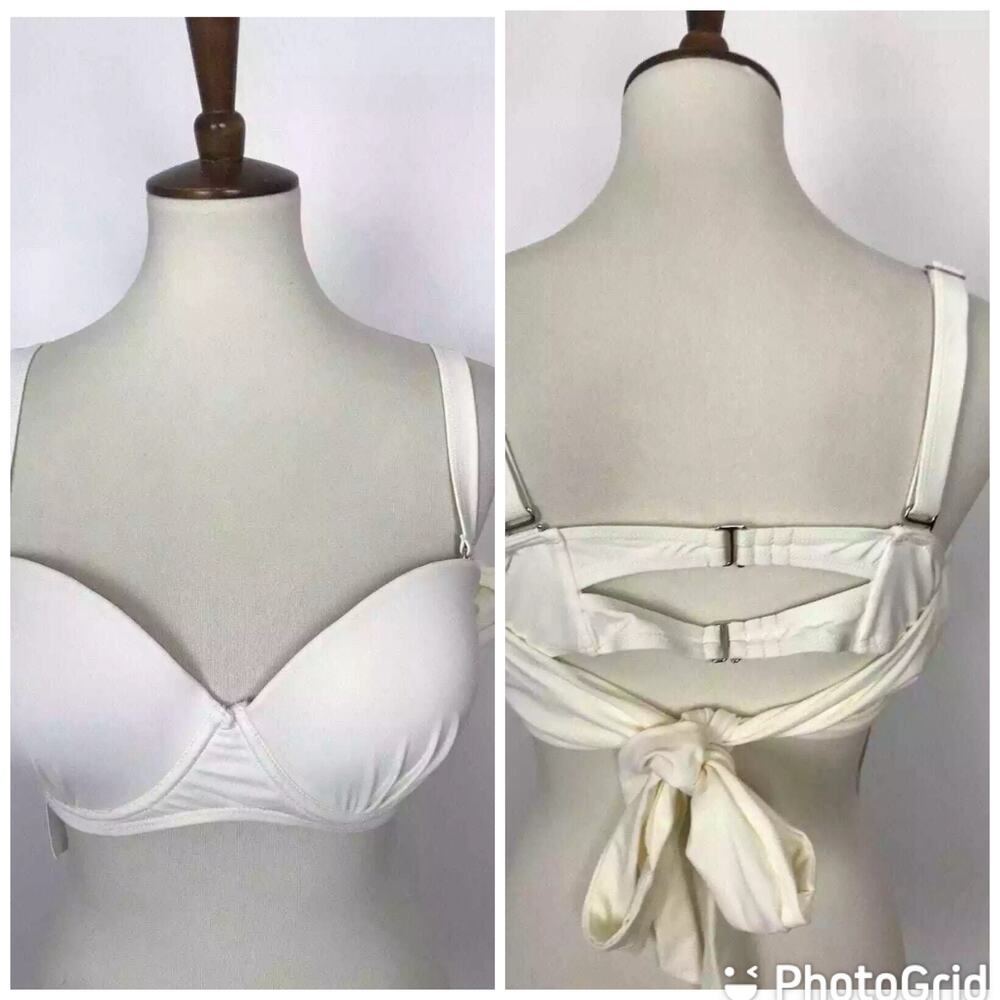 Meet Curve Bikini Top Wrap Pleated Padded